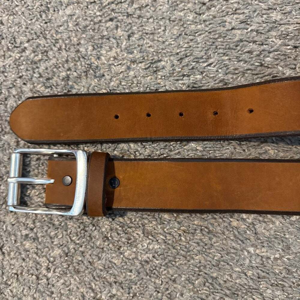 Tony Lama Men's Brown Genuine Leather Belt Size 34